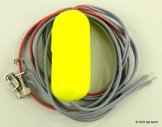 LGB Gleisanschlusskabel mit Entstörkondensator, grau/grau-rot